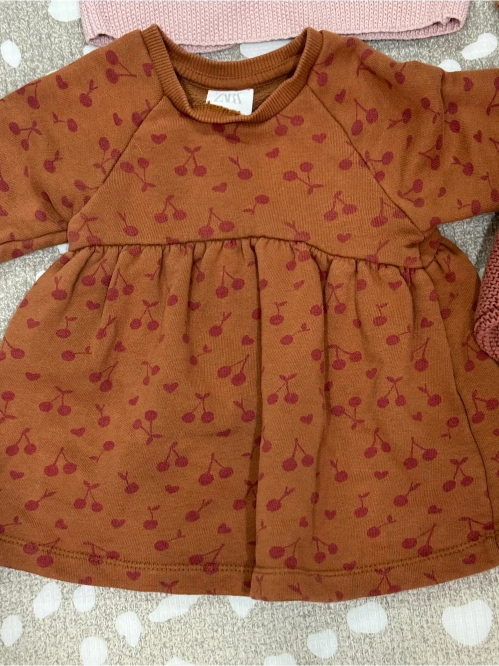 Bundle Zara Kids baby girl lot sweater crochet knit dress embroidered cardigan